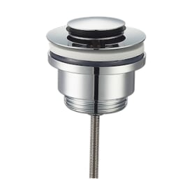 Secher AF 47-H bundventil, push-open, krom