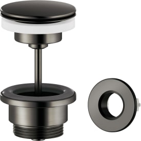 Damixa bundventil, push-open, børstet grå