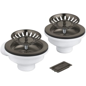 Grohe kurveventilsæt, børstet antracit