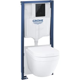 Grohe Solido Euro Ceramic 5i1 toiletpakke, hvid/sort