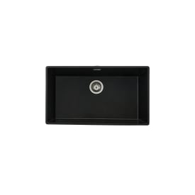 Secher Aalborg 720 køkkenvask, 74,4x42,4 cm, sort