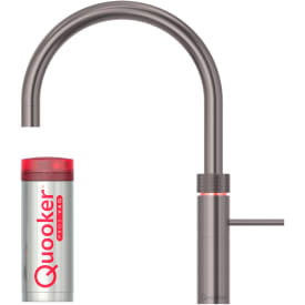 Quooker Fusion Round Pro3 køkkenarmatur, kogende vand, sort krom