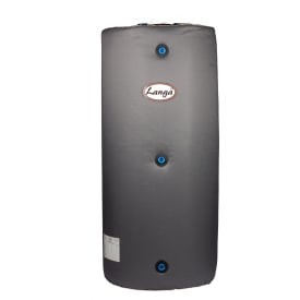 Langå buffertank, isoleret, væghængt, sanitetsspiral, 120 liter