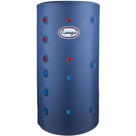 Langå buffertank, isoleret, sanitetsspiral, solspiral, 140 liter