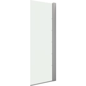 Dansani Match duschvägg, modell D+Tower hylla, 77 cm, klart glas, satin