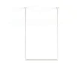 Metallbude Tensi håndklædeholder, 50 cm, hvid