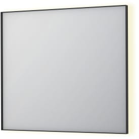 Sanibell Ink SP32 spegel med belysning, dimbar, 90x80 cm, matt svart