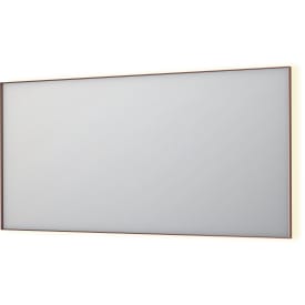Sanibell Ink SP32 spejl med lys, dæmpbar, 160x80 cm, børstet kobber