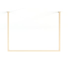 Metallbude Rubi tøjstativ, 60x120 cm, beige