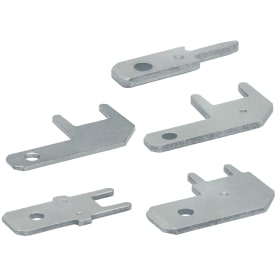 100 stk Spadesko til lodning 6,3 x 0,8 mm CuZn fortinnet