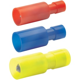 100 stk Rundstik Isoleret Ø 5 mm,1,5-2,5 mm², CuZn fortinnet