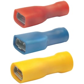100 stk Spademuffe Isoleret 4,8 x 0,5 mm del 2, 0,5-1 mm²