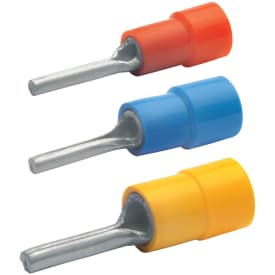 100 stk Stiftkabelsko Isoleret 0,1-0,4 mm², L: 18 mm
