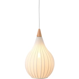 Halo Design Drops pendellampa, tyg, Ø30 cm