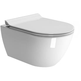 GSI Pura væghængt toilet, uden skyllekant, antibakteriel, hvid