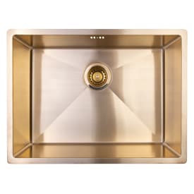 Secher Odense 550 kjøkkenvask, 57,8x42,8 cm, messing