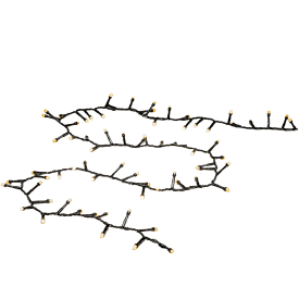 Konstsmide Cluster ljusslinga utomhus, 2000 varmvita ljus, 43,98 meter