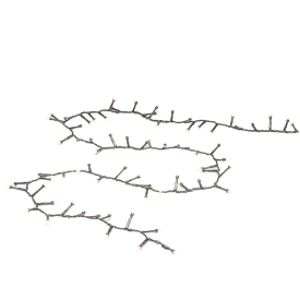 6 stk Konstsmide Cluster udendørs lyskæde, 400 varm hvide lys, 8,78 meter