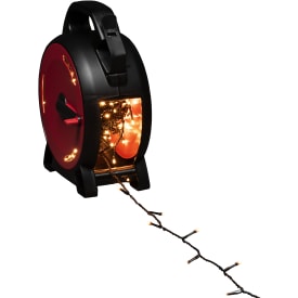 4 stk Konstsmide udendørs lyskæde på kabeltromle, 600 ravfarvede lys, 41,93 meter