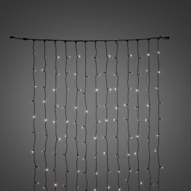 Konstsmide udendørs lysgardin, 208 varm hvide lys