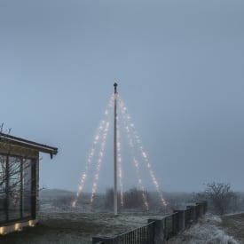 4 stk Konstsmide lyskæde til flagstang, 500 varm hvide lys, 5 meter