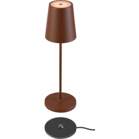 SLV Vinolina Two uppladningsbar bordslampa, rost
