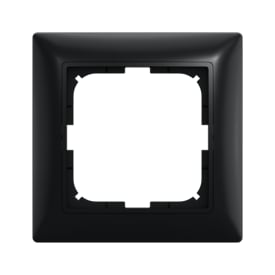 10 stk Basic55 Ramme 1 Modul mat sort 2511-77-507