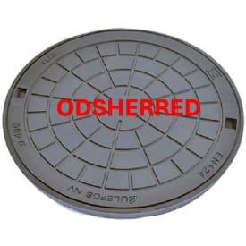 50 stk Ulefos 600 mm dæksel m/påstøbt pakning/fjederlås, Odsherred