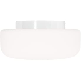 Ifö Electric Solenne loft-/væglampe, hvid, Ø36 cm