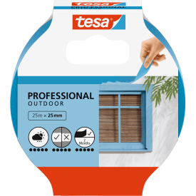 12 stk Tesa Professional afdækningstape, 25 mm, udendørs, 25 meter