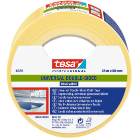 Tesa aftagelig dobbeltklæbende tape, 50 mm, 25 meter