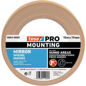 Tesa spejlmonteringstape 19mm, 10 meter
