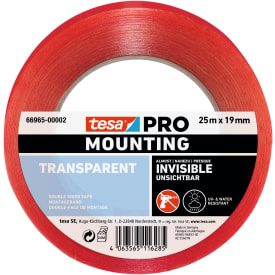 8 stk Tesa Pro dobbeltsidig monteringstape, 19 mm, 25 meter