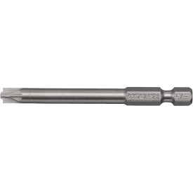 Plus/minus-Pozidriv-skruetrækkerbit, 1/4", 73 mm