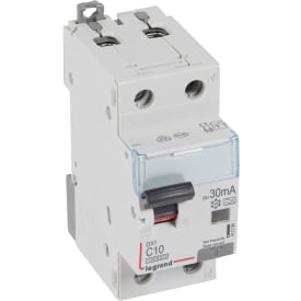 DX³ RCBO kombiafbryder C10 1P+N 30mA type-A 2M 6/6kA