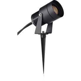 GARDEN 24 Ground Spot 9W stål/sort