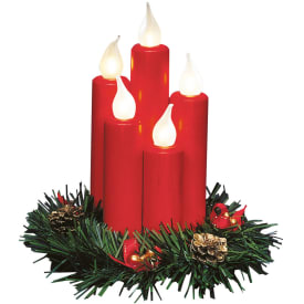 Markslöjd Hanna juledekoration med kunstige stearinlys