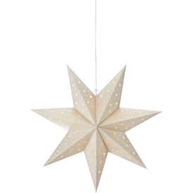 Markslöjd Blank adventsstjärna med ljus, 45 cm, guld