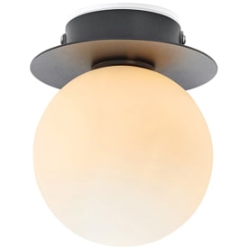 MINI Loft-/væglampe 1L sort/hvid IP44