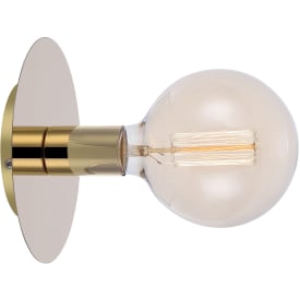 DISC Væg-/loftlampe 1L messing