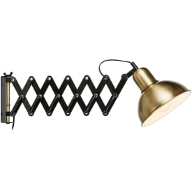 Markslöjd Riggs vegglampe, antikk messing