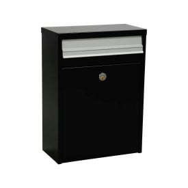 Me-fa Piano 350 postkasse, med lås, svart