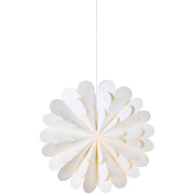 Markslöjd Maravilla julestjerne med lys, 60 cm, hvid