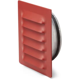 Fresh Wall-rist med tappekran Ø100 mm 145x145 mm rød