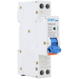 Kombinasjonsbryter RCBO Chint, 1P+N, C, 10A, 30mA, 6kA 1-modul
