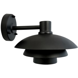 Dyberg Larsen Morph udendørs væglampe 24cm sort