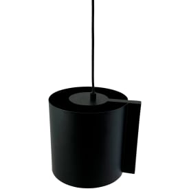 Dyberg Larsen Wum pendel small mat sort med sort stofledning