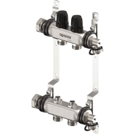 Uponor Vario S 1" gulvvarme fordelerør, 2 kredse