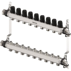 Uponor Vario S 1" gulvvarme fordelerør, 9 kredse