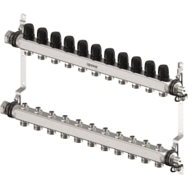 Uponor Vario S 1" gulvvarme fordelerør, 11 kredse